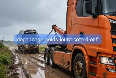 Camion embourbé